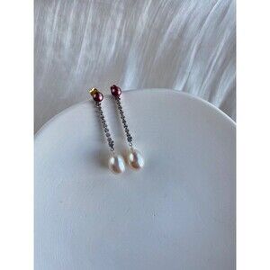 Freshwater white rice shape pearls, 9mm amazing luster with gr